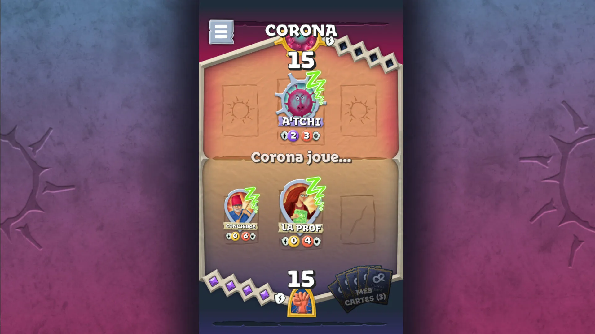Images du jeu vidéo sérieux "CoronaQuest" développé par les spécialistes du jeu vidéo sérieux DNA Studios 01