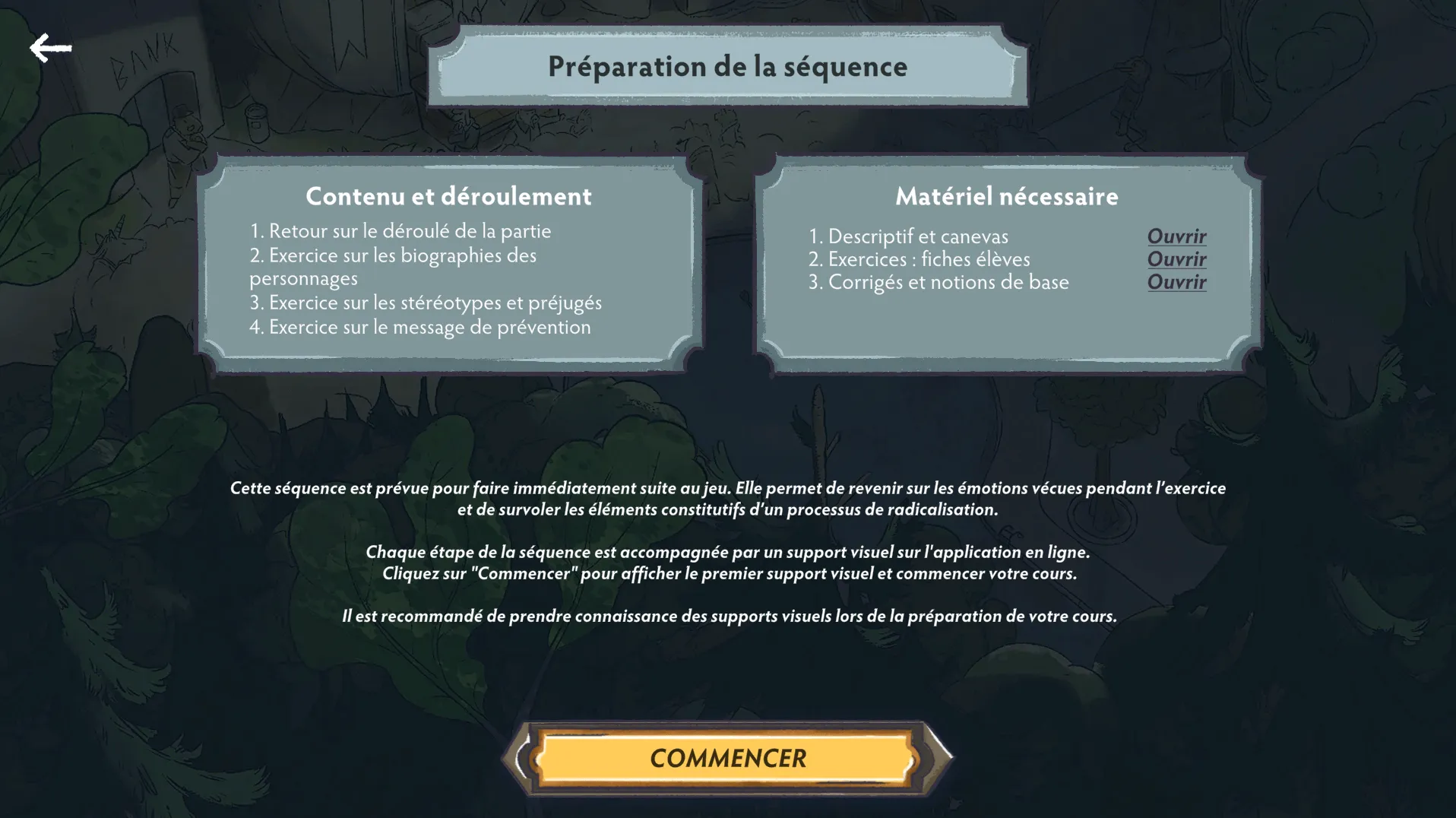 Images du jeu vidéo sérieux "ALTernatives" pour la sensibilisation et la prévention de la violence domestique en Suisse 01