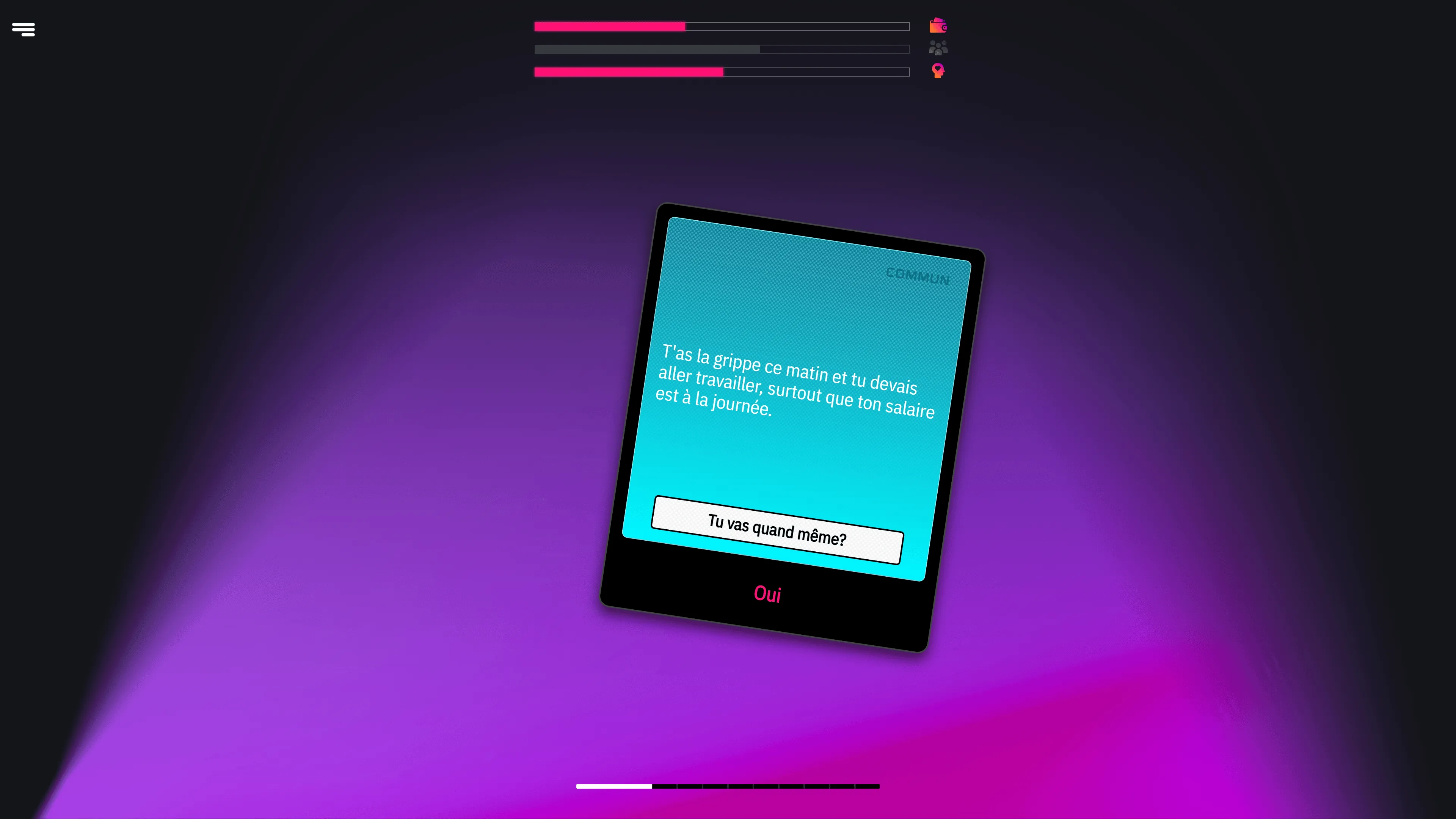Mini jeu-vidéo d'accroche pour promouvoir le jeu sérieux Till Next Bill dans les événements